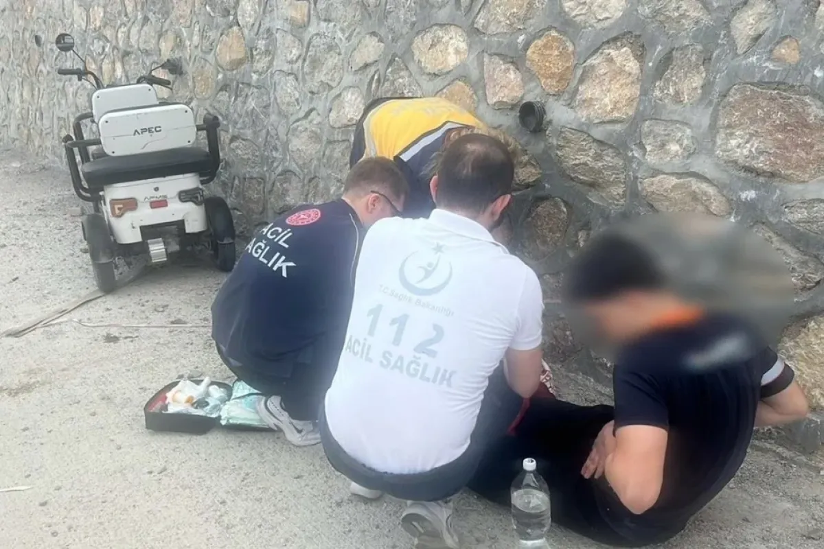 Önüne çıkan araca çarpmamak için manevra yapınca ...