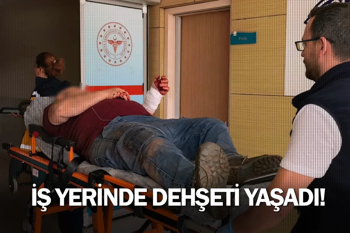 İş yerinde dehşeti yaşadı!