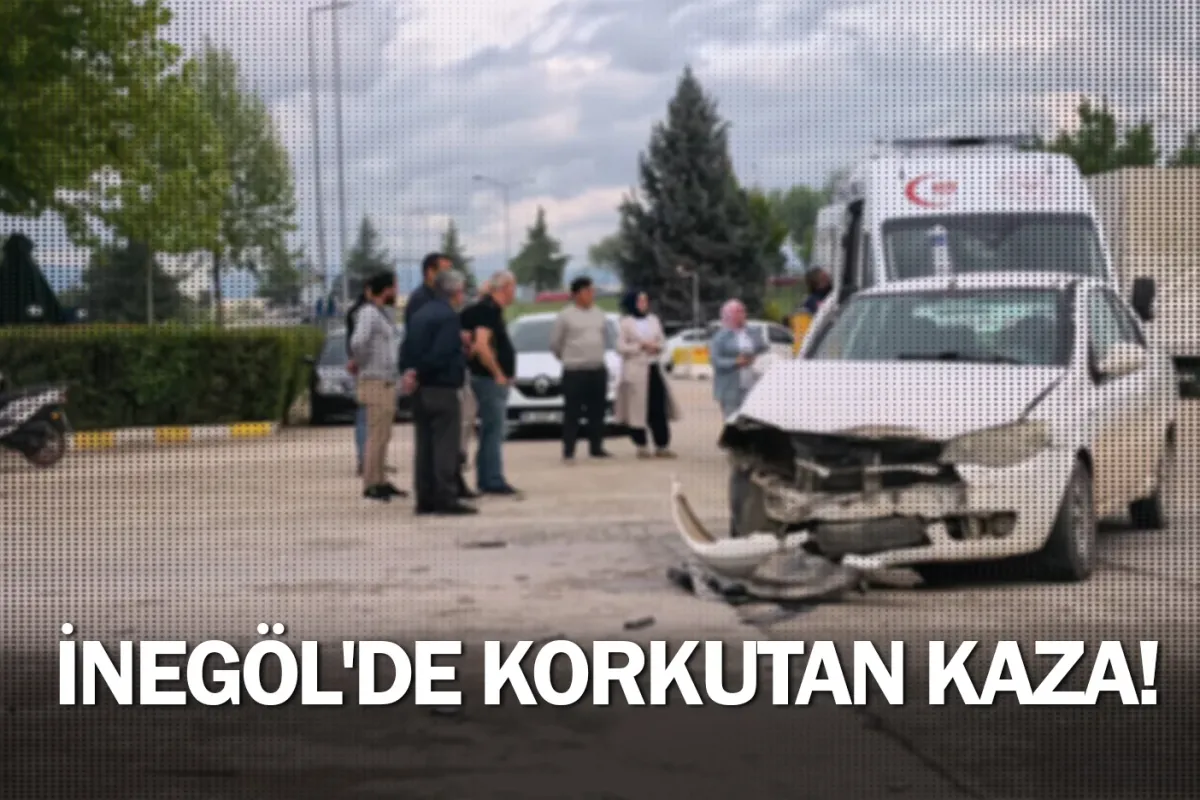 İnegöl'de korkutan kaza!