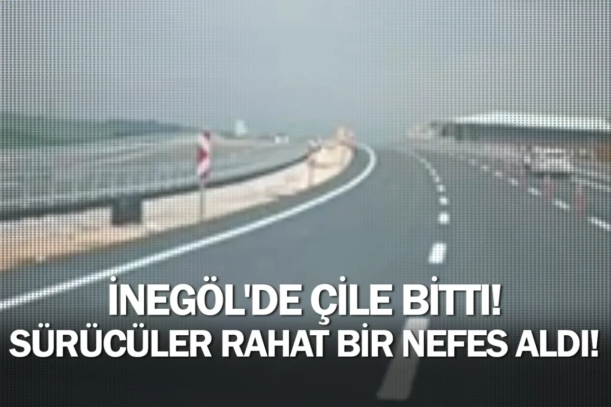 İnegöl'de çile bitti! Sürücüler rahat bir nefes aldı!