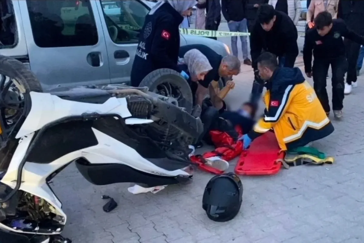 İnegöl'de korkutan kaza! Yaralılar var...