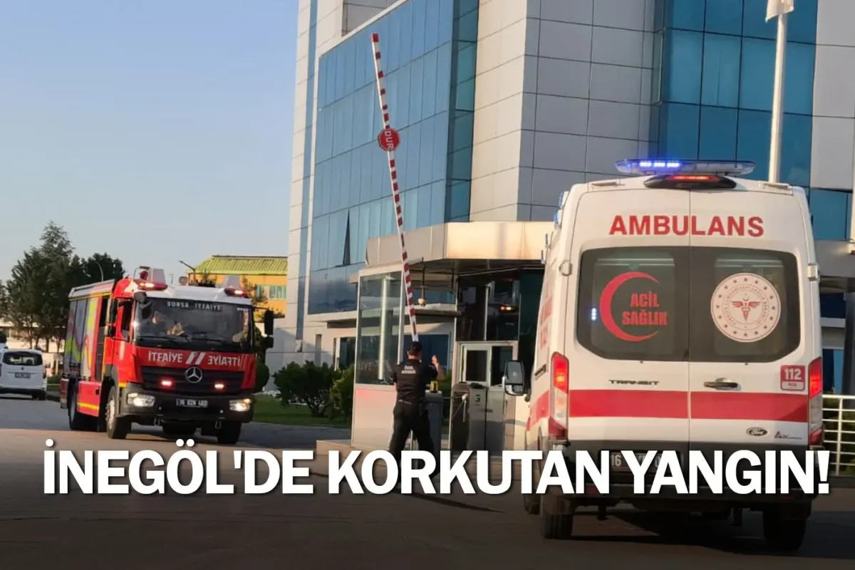 İnegöl'de korkutan yangın!