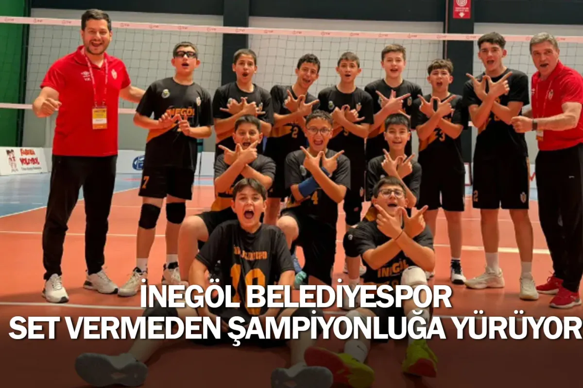 İnegöl Belediyespor set vermeden şampiyonluğa yürüyor