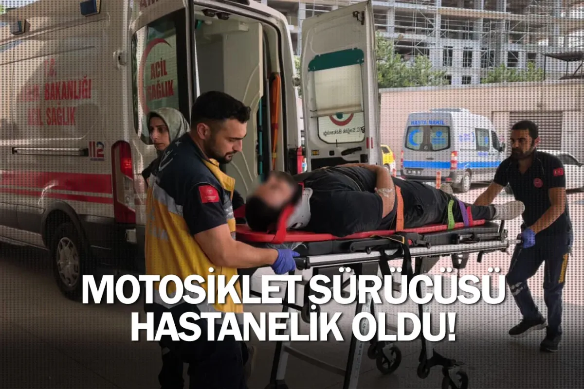 İnegöl'de motosiklet sürücüsü hastanelik oldu!