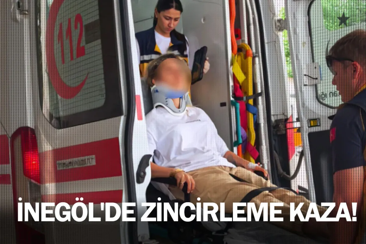 İnegöl'de zincirleme kaza