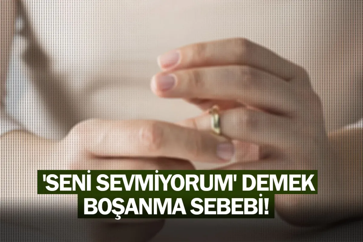 'Seni sevmiyorum' demek boşanma sebebi!