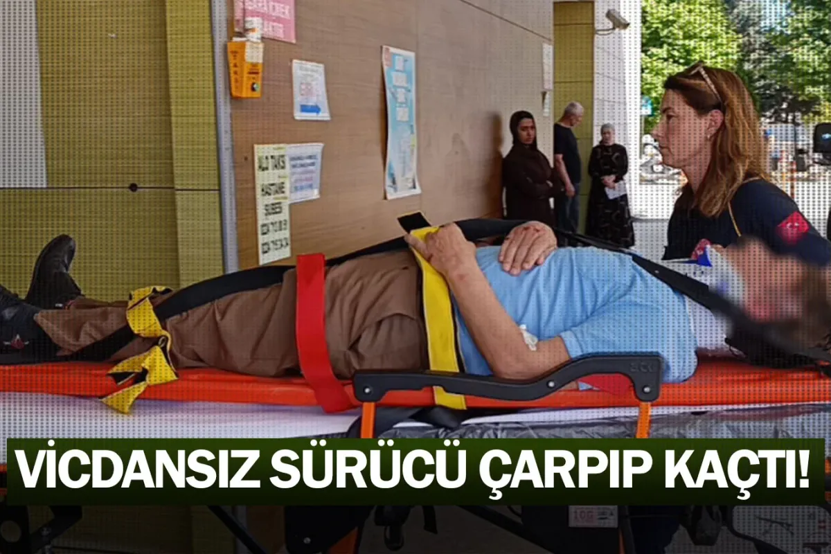 Vicdansız sürücü çarpıp kaçtı!