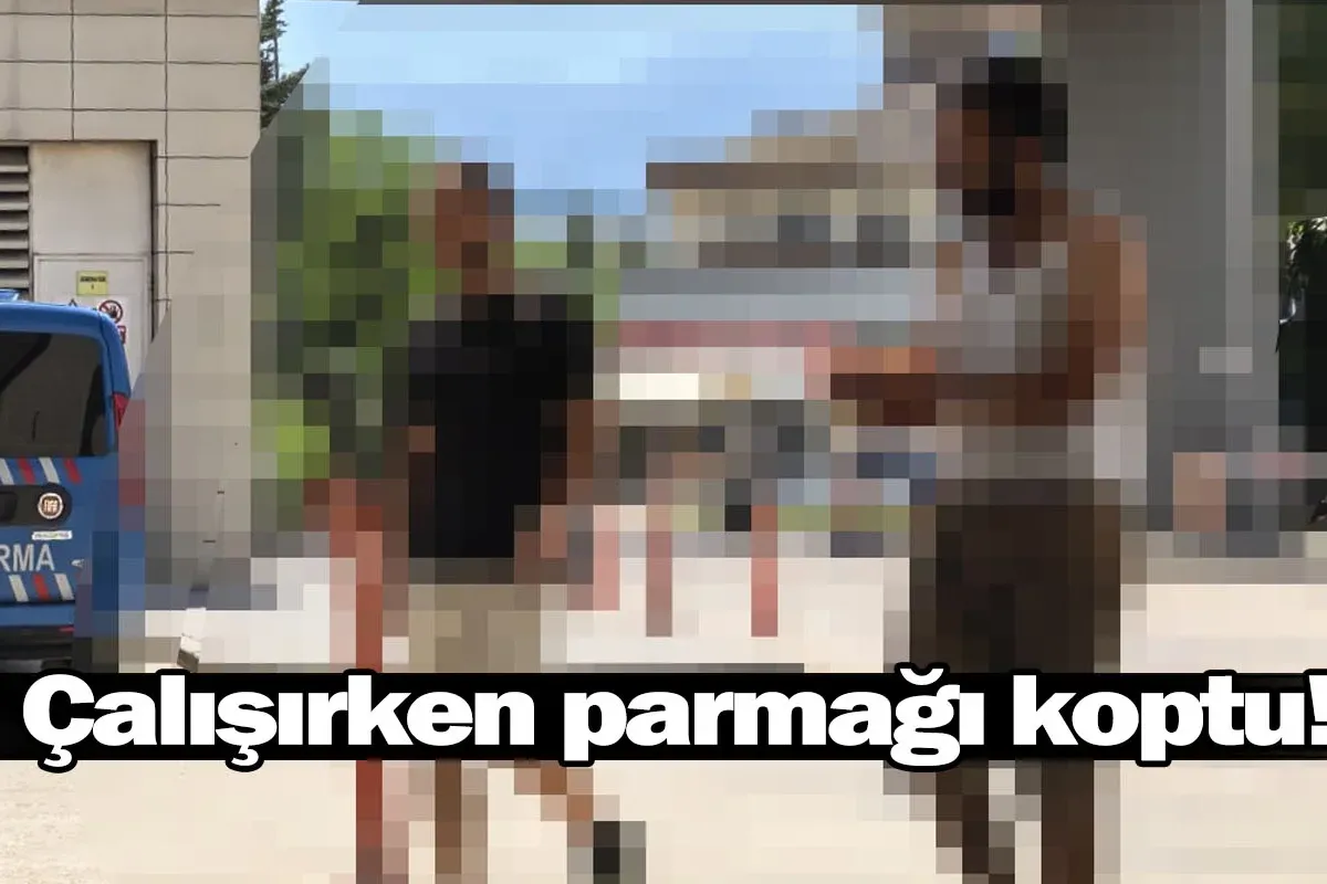 Çalışırken parmağı koptu!