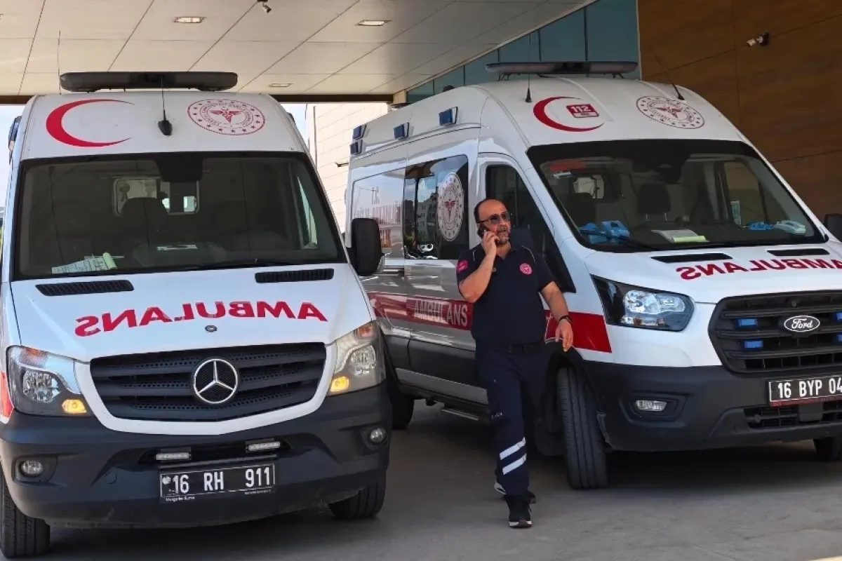 İnegöl'de 112 Acil Servis ekibine çirkin saldırı