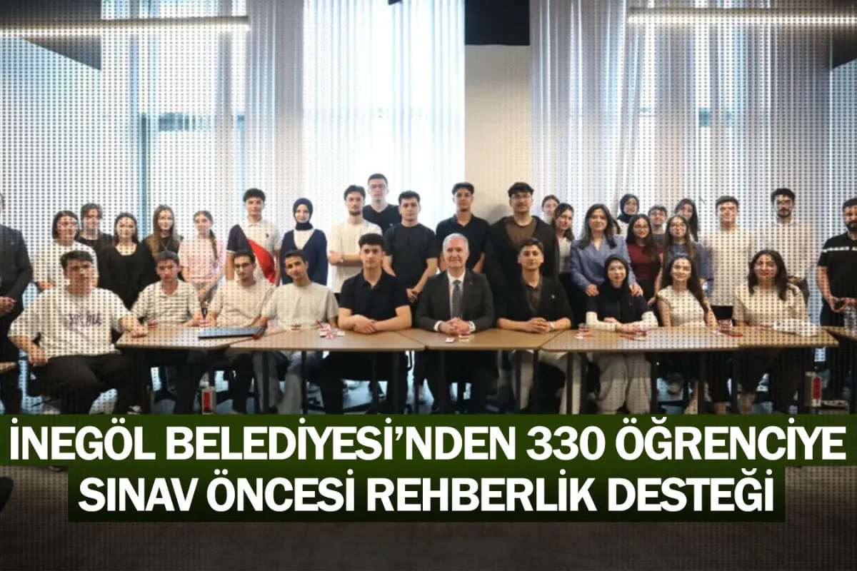 İnegöl Belediyesi’nden 330 Öğrenciye Sınav Öncesi Rehberlik Desteği