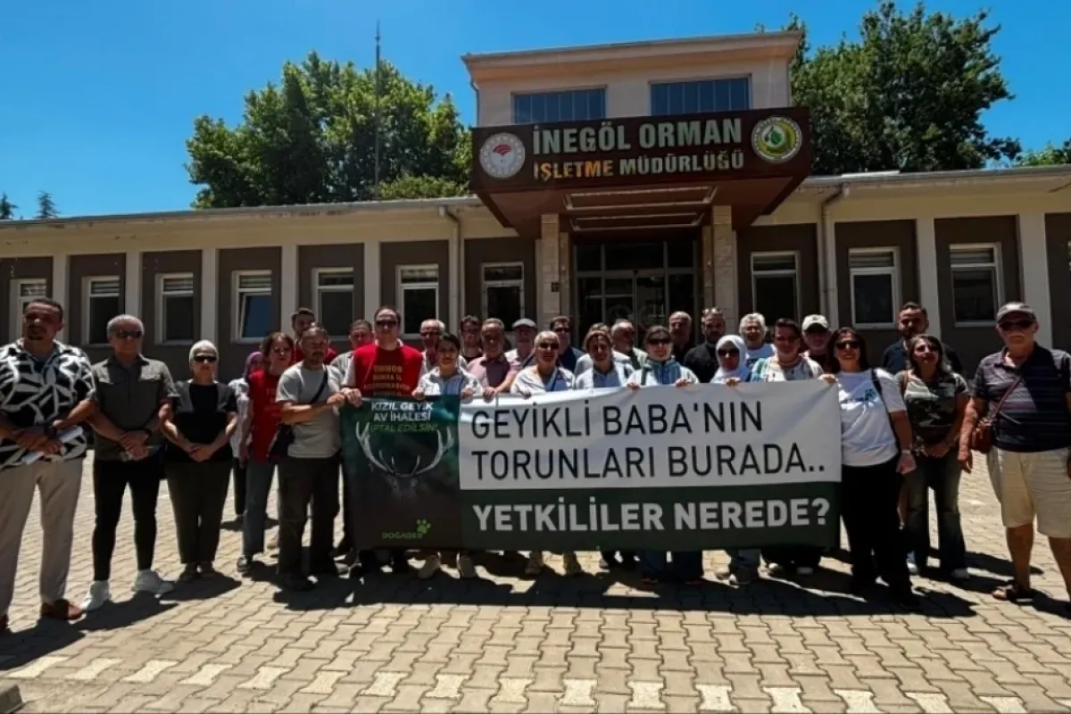 İnegöl'de DOĞADER'den kızıl geyik ihalesine tepki