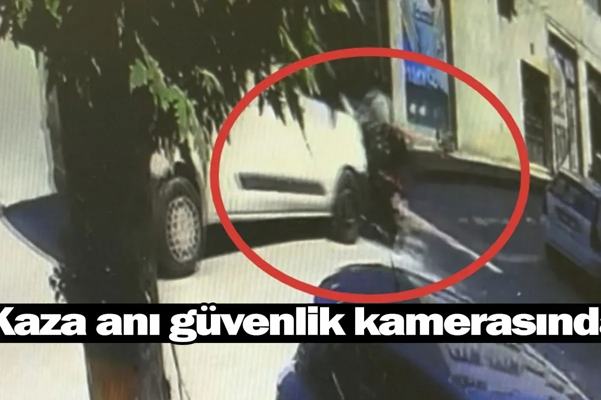 İnegöl'de kaza anı güvenlik kamerasında