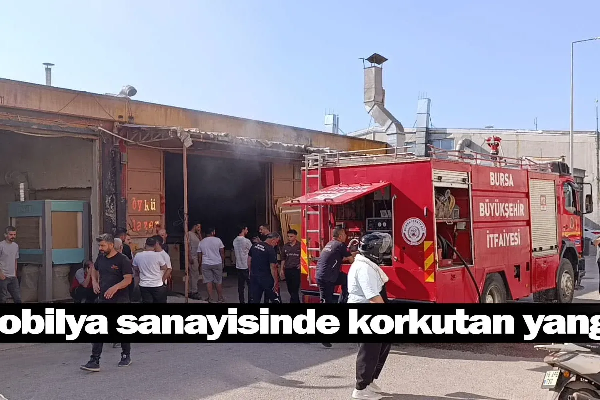 Mobilya sanayisinde korkutan yangın