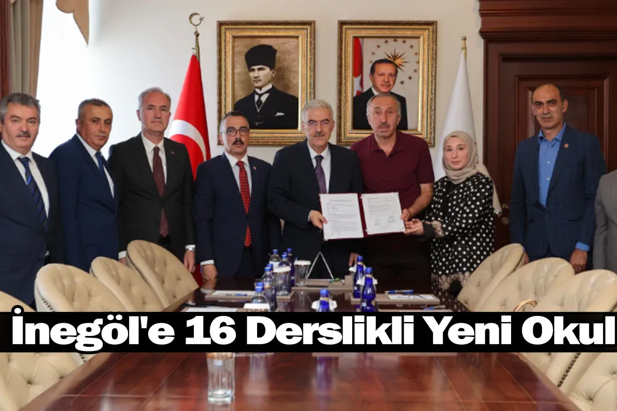 ​İnegöl'e 16 Derslikli Yeni Okul