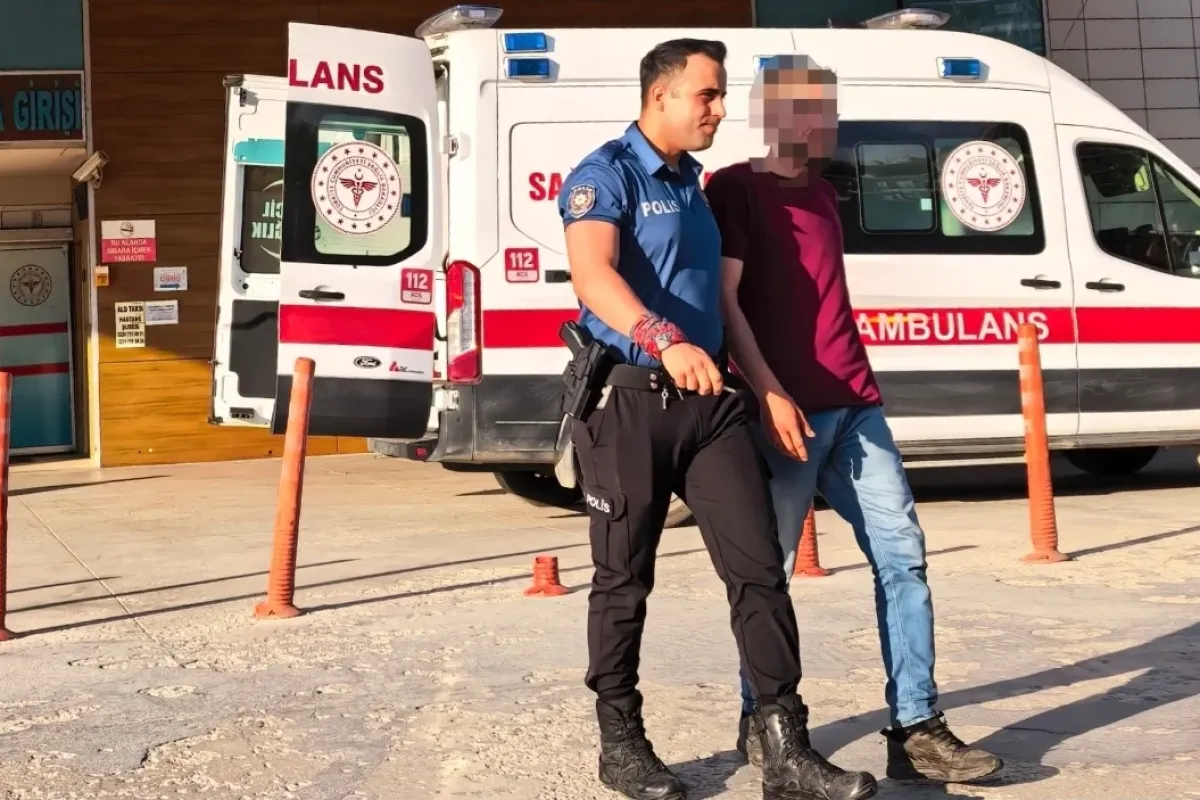 Polisi görünce kaçmaya çalıştı!