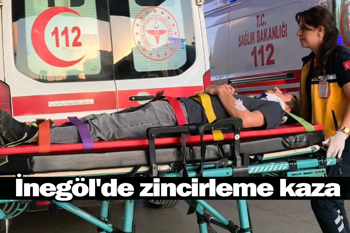 İnegöl'de zincirleme kaza