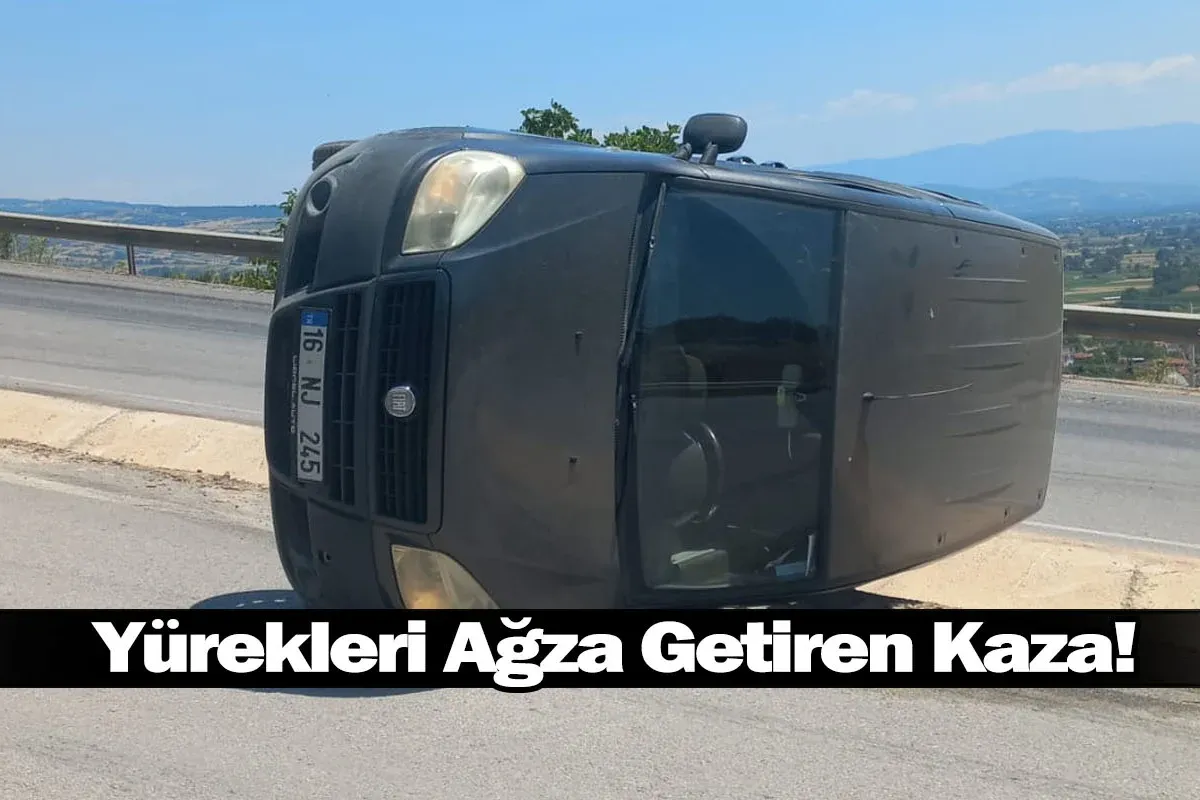 İnegöl'de Yürekleri Ağza Getiren Kaza!