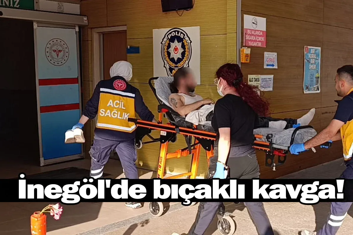 İnegöl'de bıçaklı kavga!