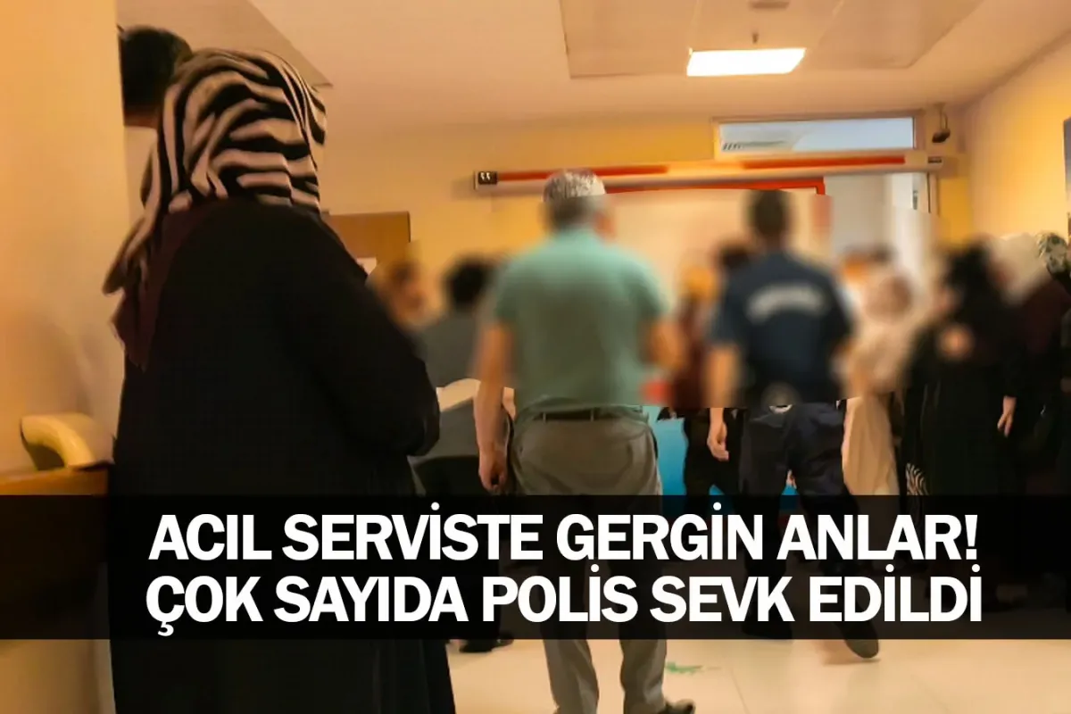 Acil serviste gergin anlar! Çok sayıda polis sevk edildi
