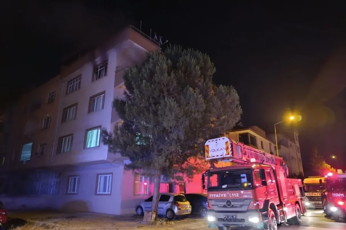 İnegöl'de gece yarısı yangın paniği!