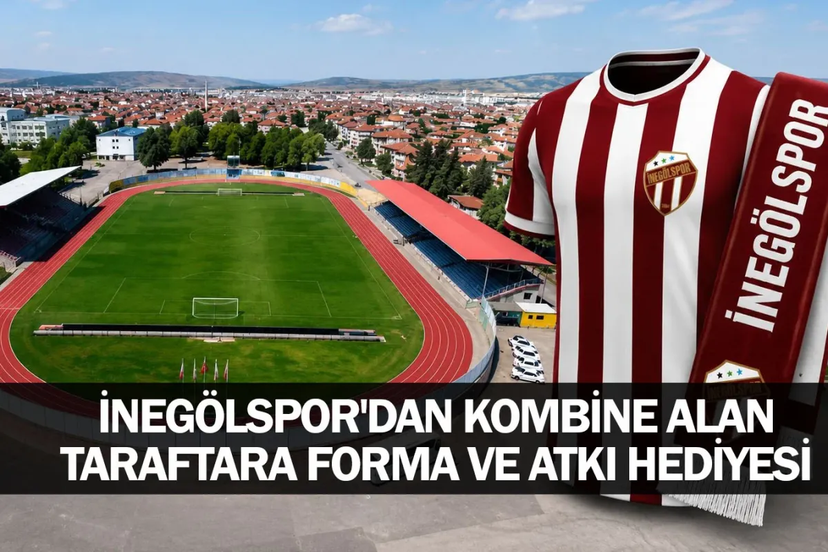 İnegölspor'dan kombine alan taraftara forma ve atkı hediyesi