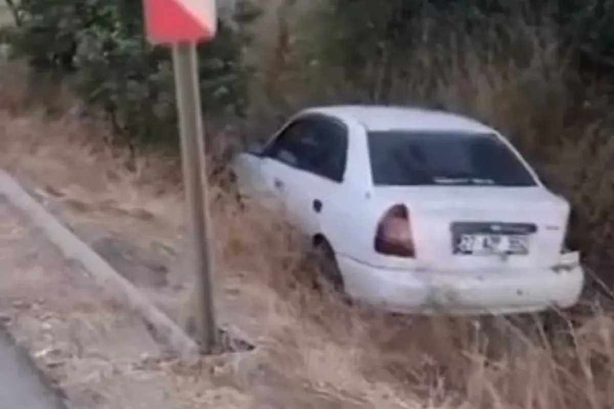 Ümitalan'da korkutan kaza!