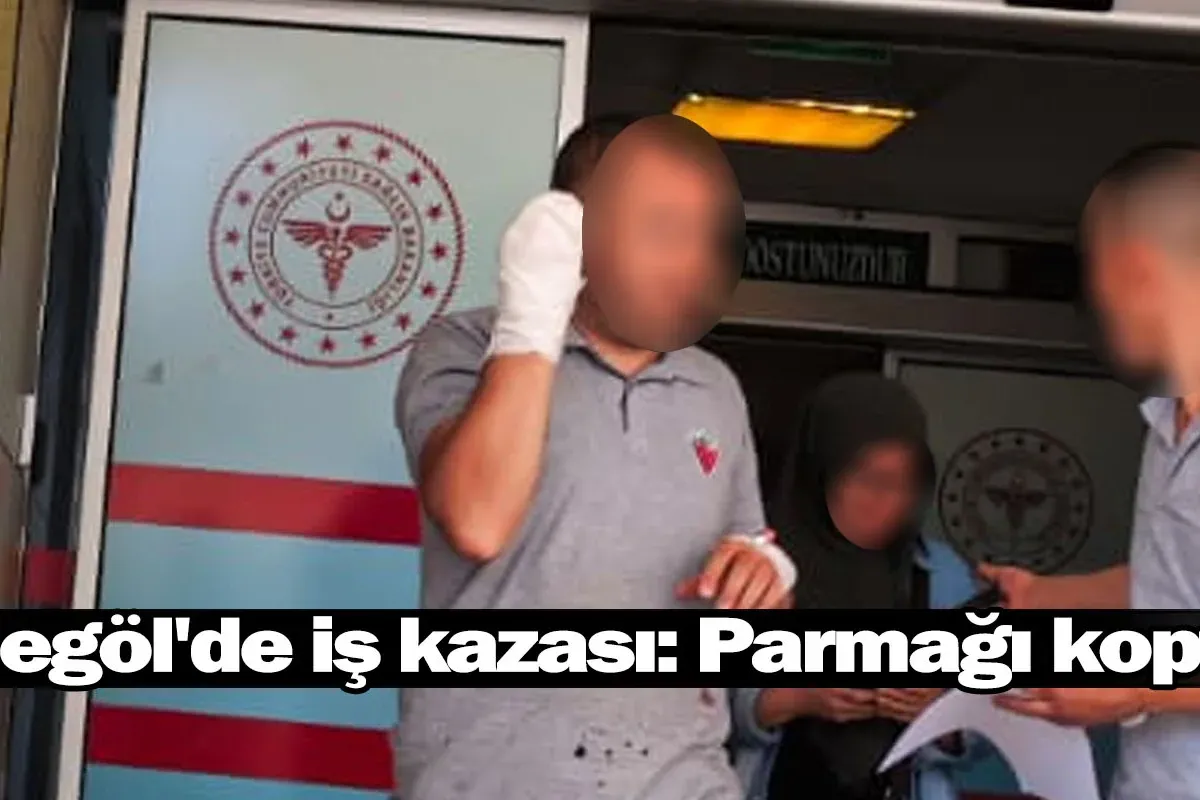 İnegöl'de iş kazası: Parmağı koptu!