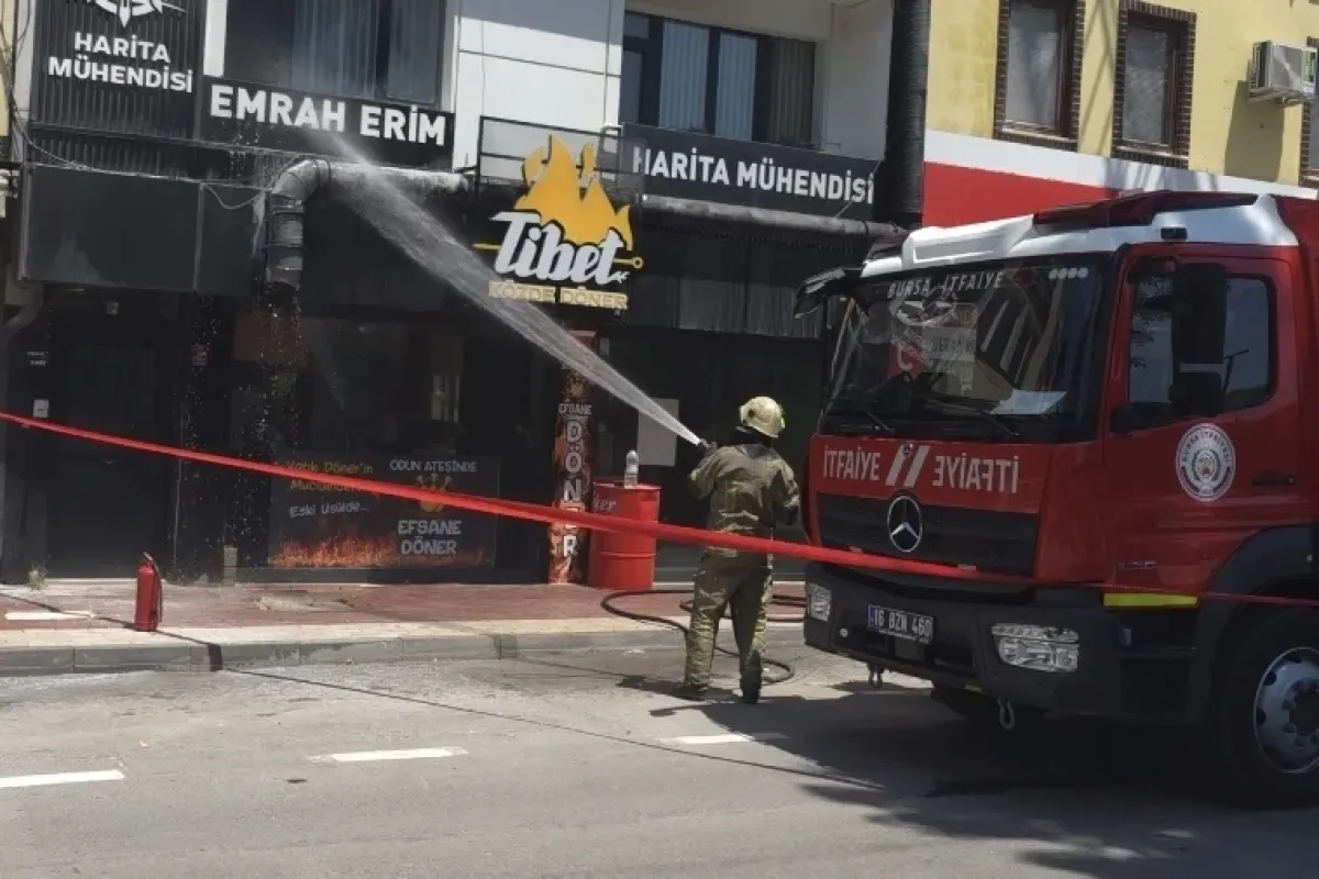 İnegöl'de korkutan yangın! Ekipler seferber oldu