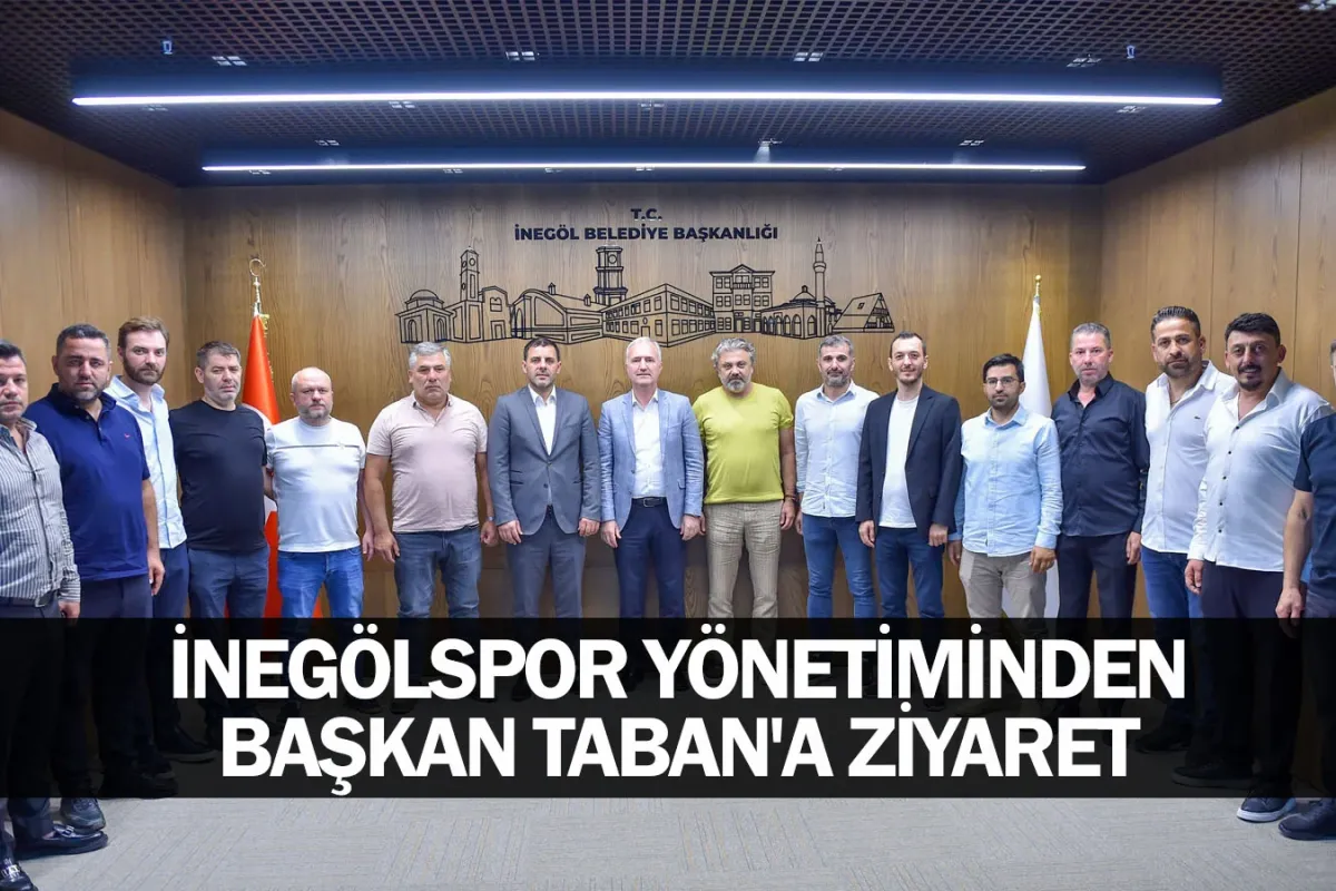 İnegölspor yönetiminden Başkan Taban'a ziyaret