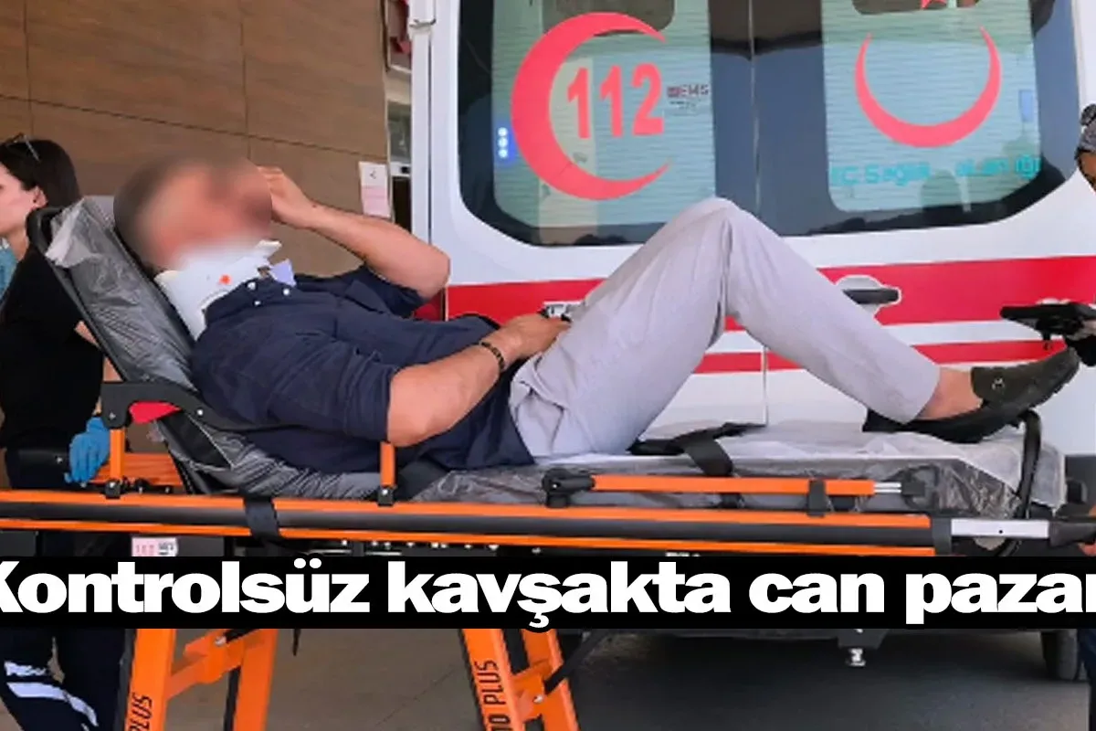 Kontrolsüz kavşakta can pazarı!