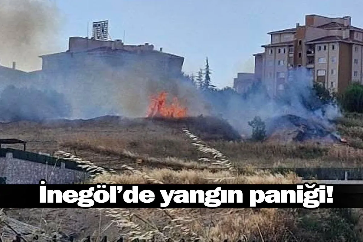İnegöl'de yangın paniği!