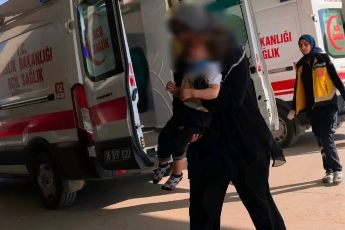 İnegöl'de bebek acılar içinde kaldı!