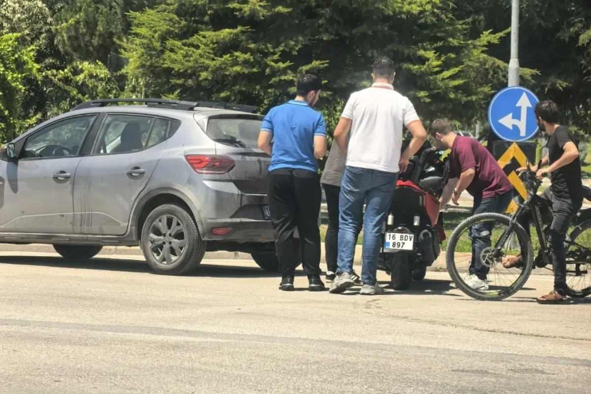 Motosikletli genç hastanelik oldu!