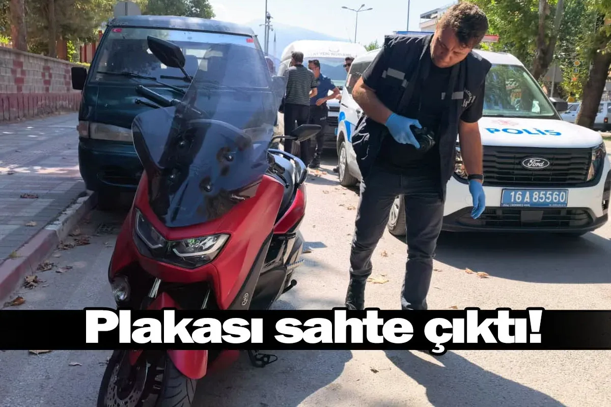 Plakası sahte çıktı!