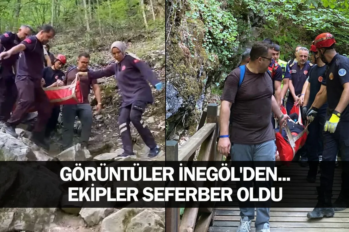 Görüntüler İnegöl'den... Ekipler seferber oldu