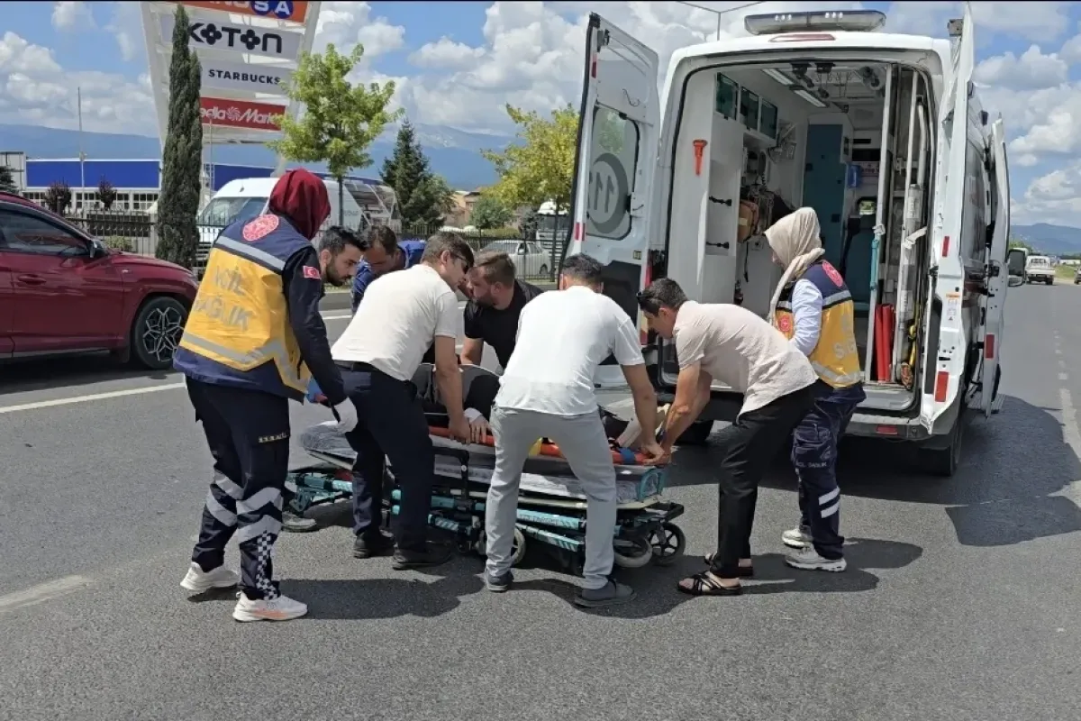 İnegöl'de korkutan kaza