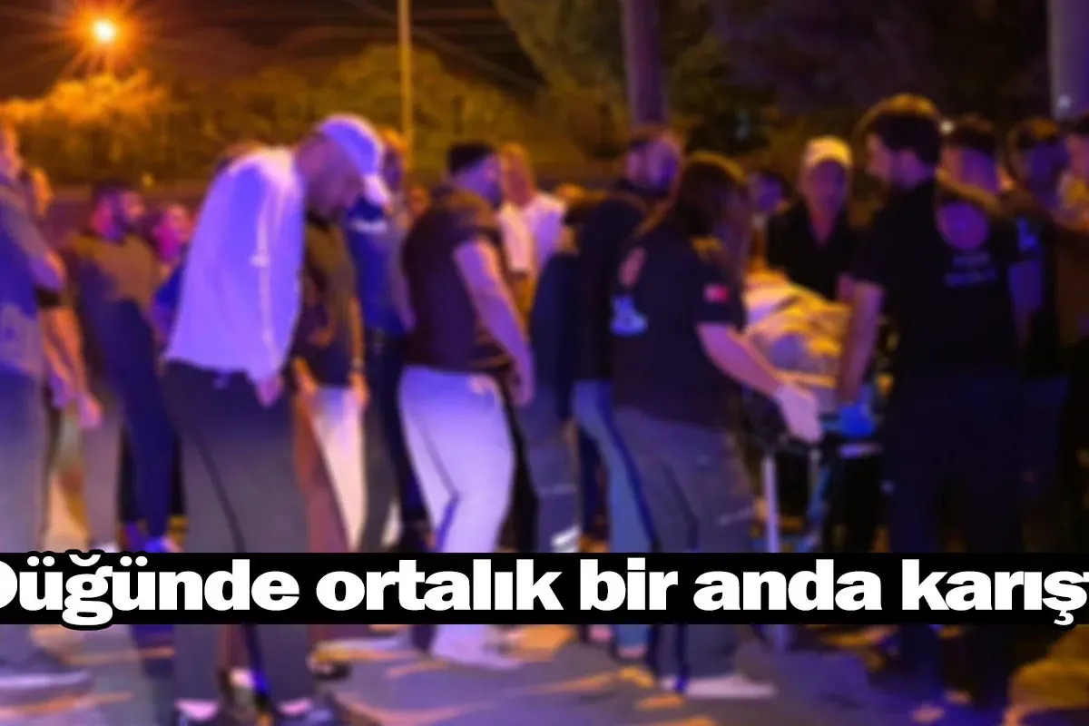 Düğünde ortalık bir anda karıştı!
