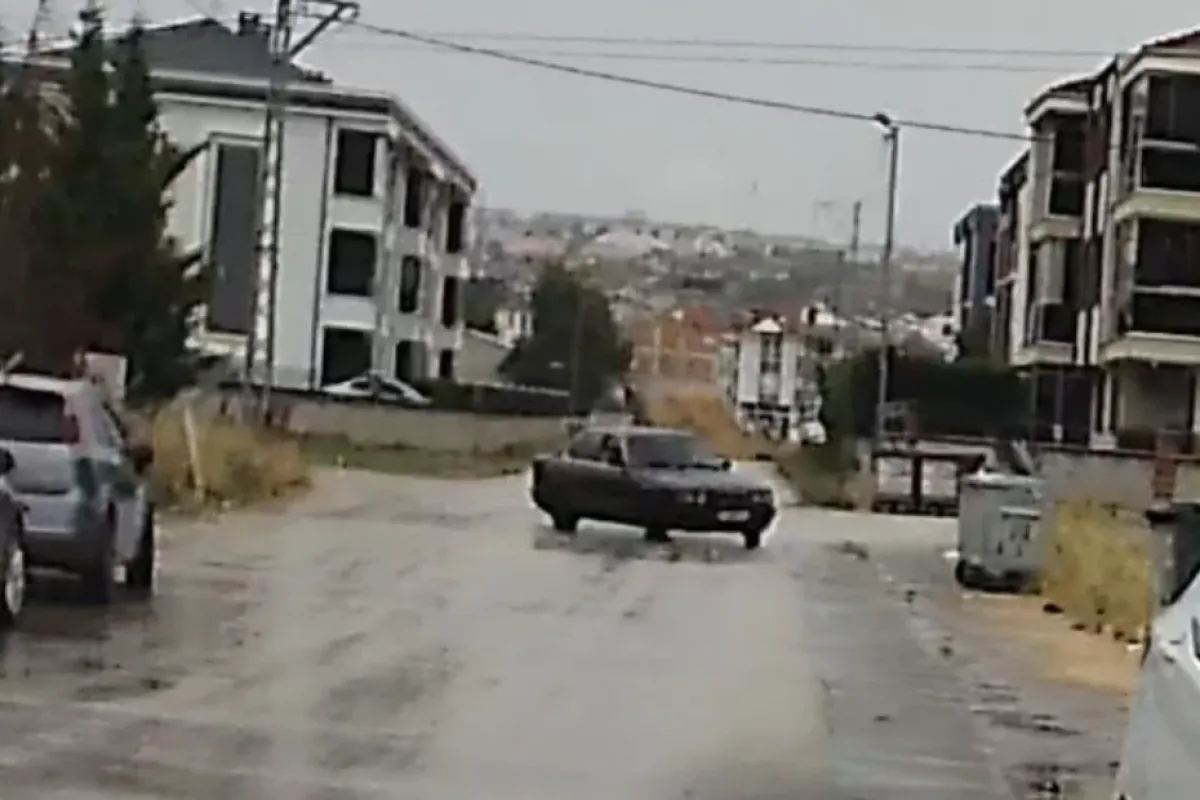 İnegöl'de drift atan sürücüye ceza yağdı