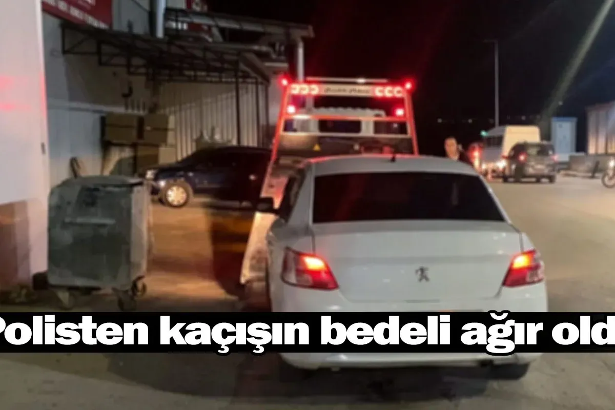 Polisten kaçışın bedeli ağır oldu!
