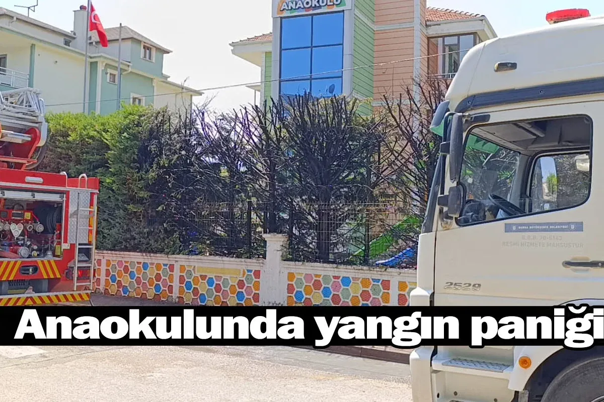 Anaokulunda yangın paniği