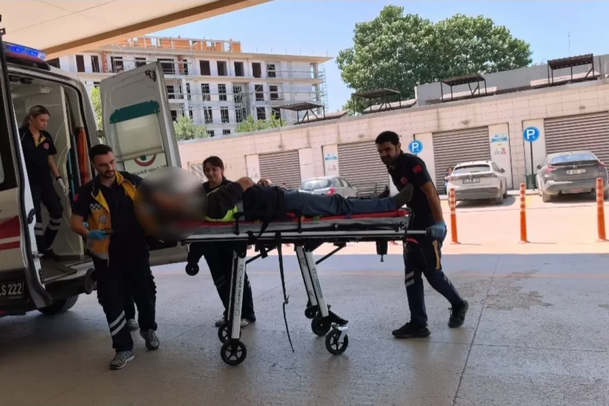 Triportör sürücüsü hastanelik oldu