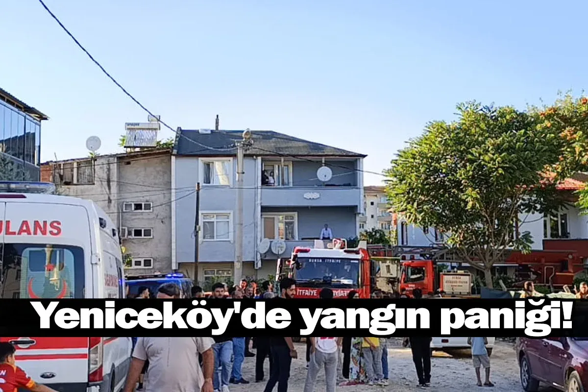 Yeniceköy'de yangın paniği