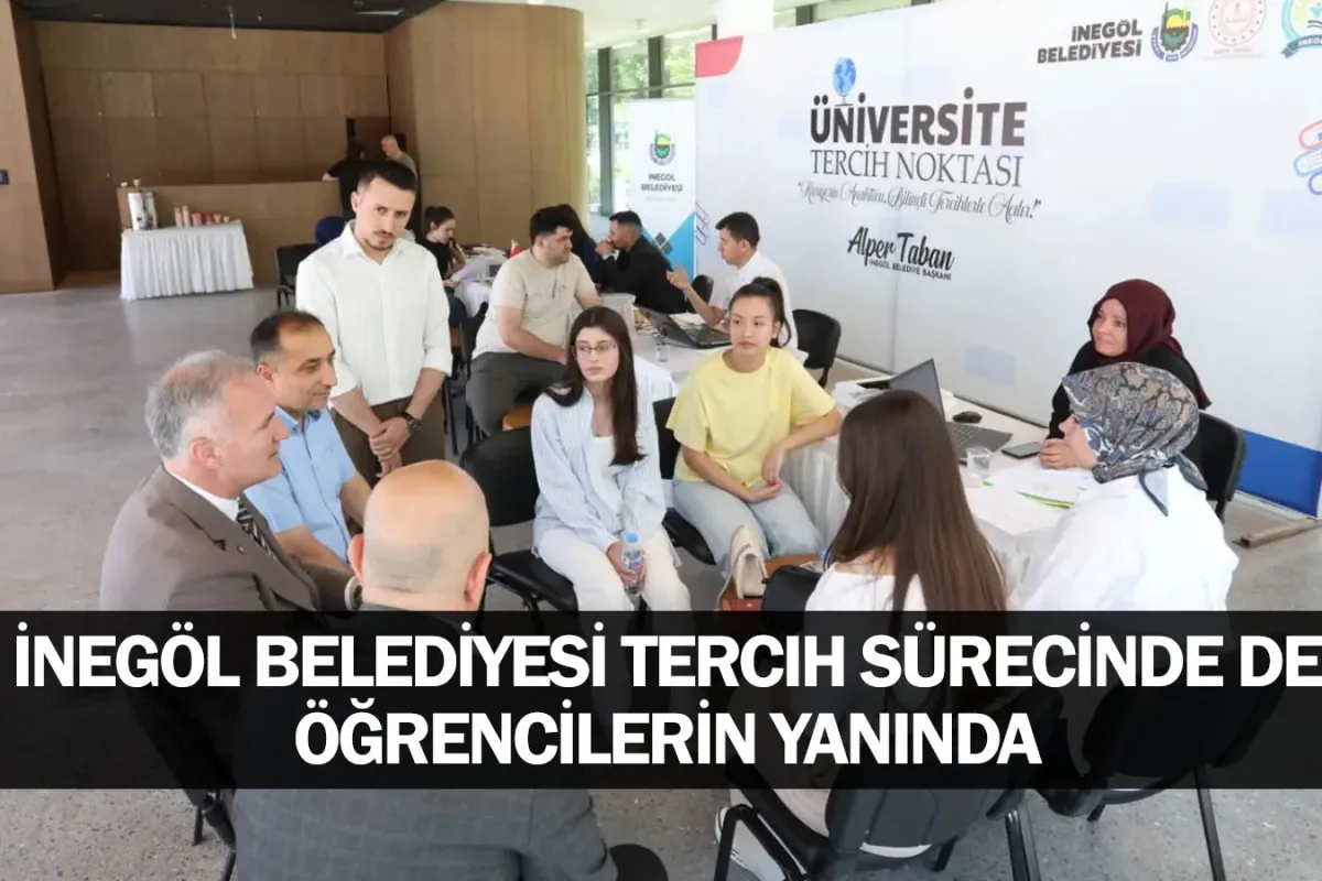 İnegöl Belediyesi tercih sürecinde de öğrencilerin yanında