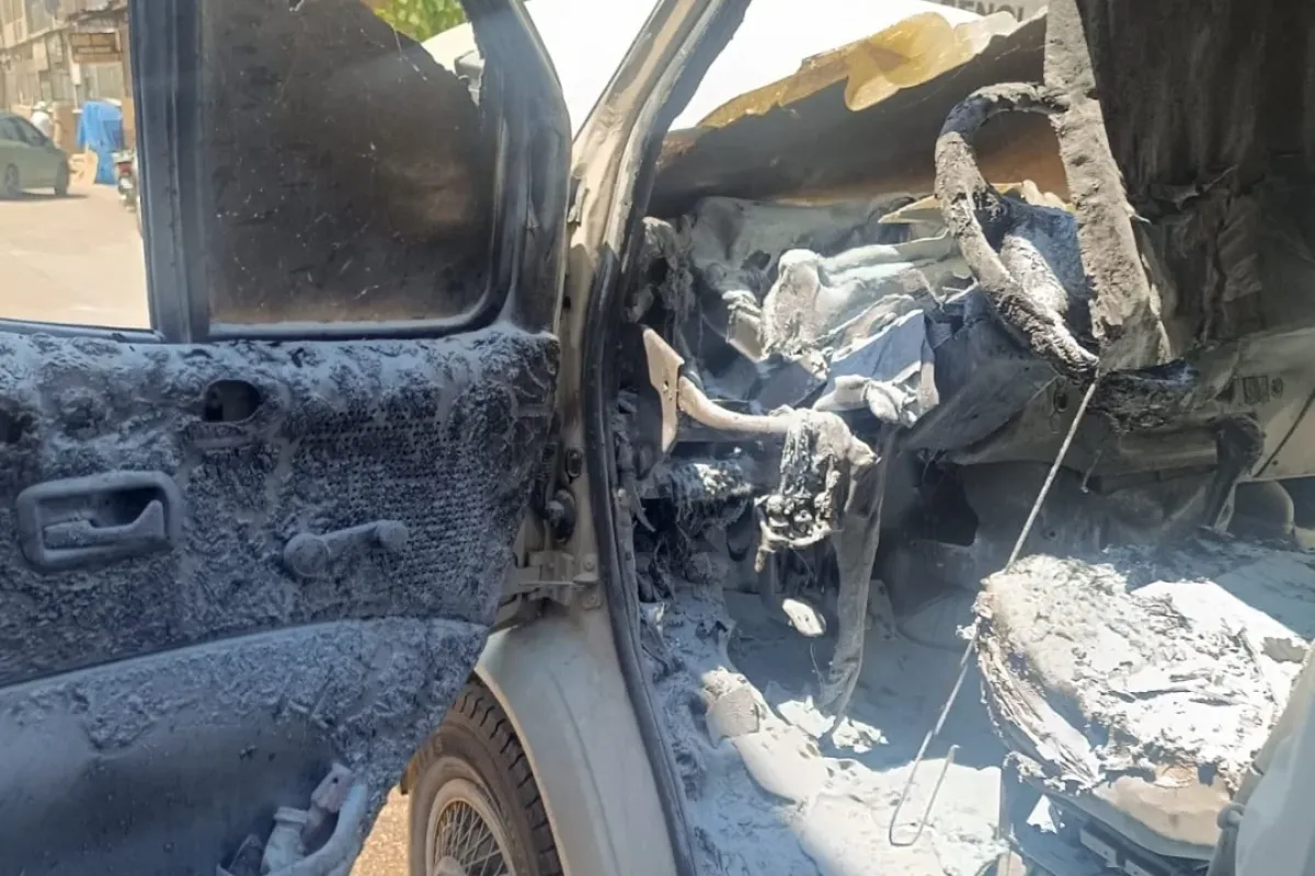 İnegöl'de bir anda alev aldı! Sürücü son anda kurtuldu