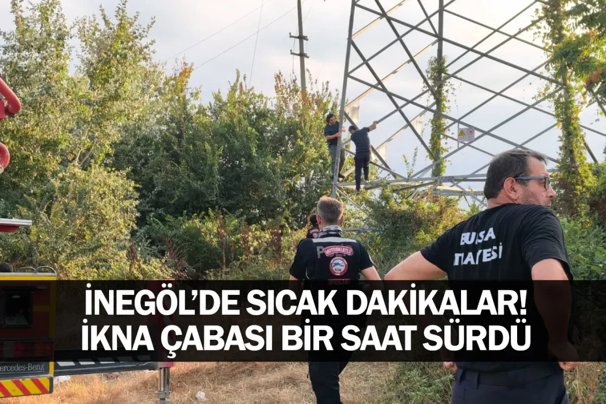 İnegöl’de sıcak dakikalar! İkna çabası bir saat sürdü