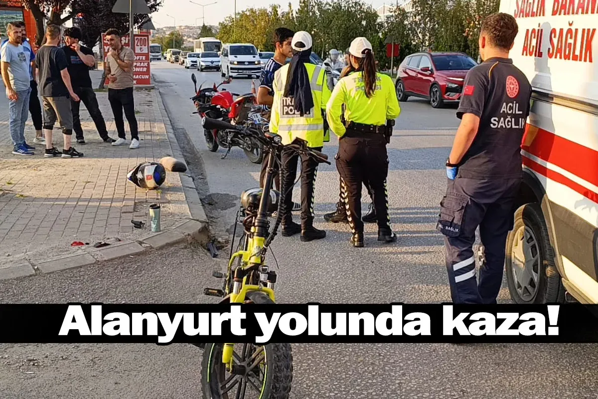 Alanyurt yolunda kaza!