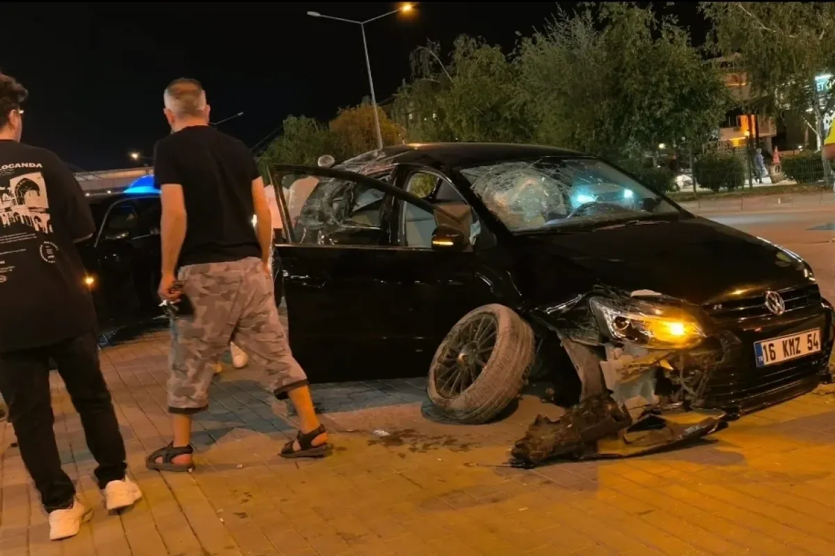 Alanyurt yolunda kaza!