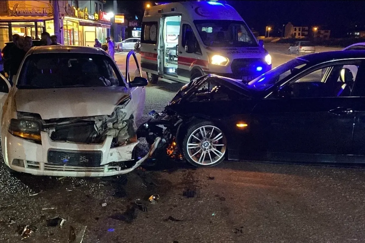 İnegöl'de korkutan kaza!