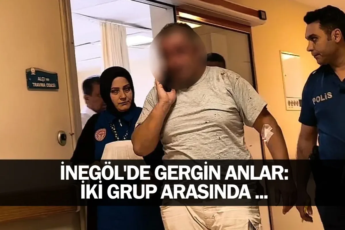 İnegöl'de gergin anlar: iki grup arasında ...