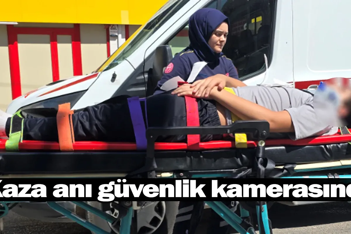 Kaza anı güvenlik kamerasında
